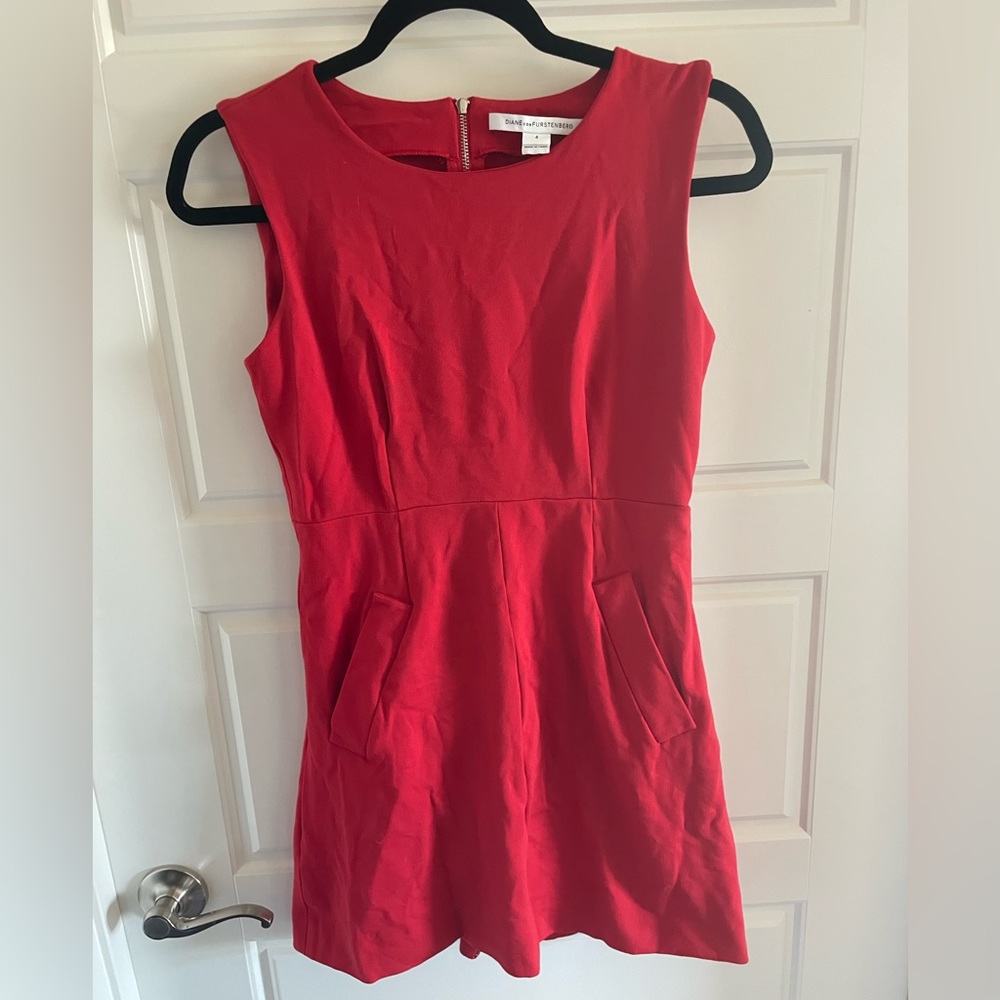 Diane Von Furstenberg red dress